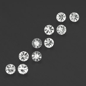 1.50 ct White Sapphire Stone, Natural Sapphire in Diamond-Cut Shape for Sale