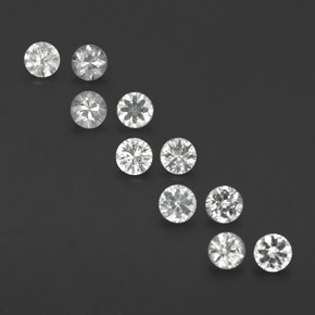 Blanco Zafiro Gema - 0.2ct Corte Diamante (ID: 340301)