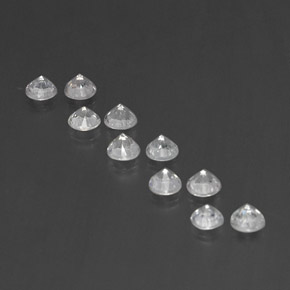 Sapphire Gemstones in 3.4 mm Size for Sale, Sapphire Stones in White Color