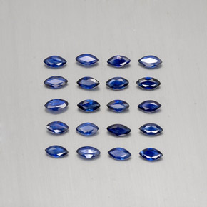 1.81 ctw Blue Sapphire Gemstones, Sapphire Gems in Marquise Facet Shape for Sale.
