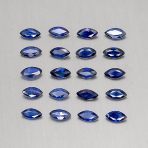 1.81 ctw Blue Sapphire Stones, Natural Sapphire in Marquise Facet Shape for Sale