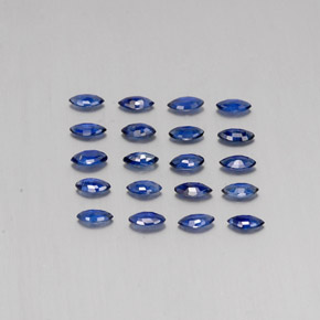 Sapphire Gemstones in 4 x 2.1 mm Size for Sale, Sapphire Stones in Deep Blue Color