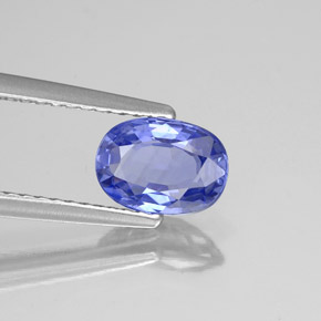 1.17 ct Blue Sapphire Stone, Natural Sapphire in Oval Facet Shape for Sale