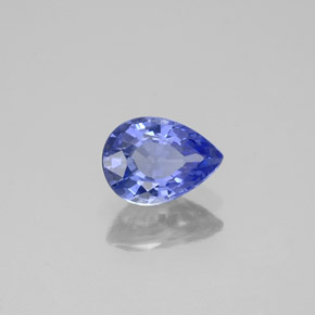 0.94 ct Blue Sapphire Stone, Natural Sapphire in Pear Facet Shape for Sale