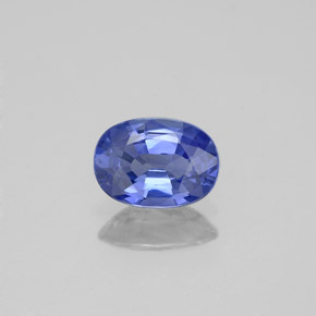 0.97 ct Blue Sapphire Gemstone, Sapphire Gem in Oval Facet Shape for Sale.