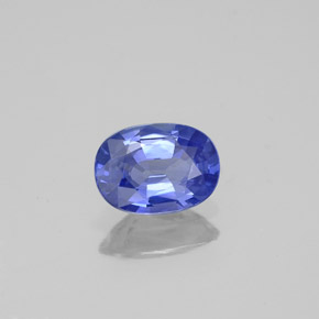 0.97 ct Blue Sapphire Stone, Natural Sapphire in Oval Facet Shape for Sale