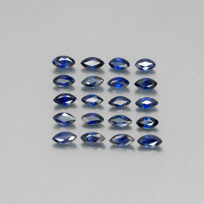 2.02 ct Blue Sapphire Gemstone, Sapphire Gem in Marquise Facet Shape for Sale.