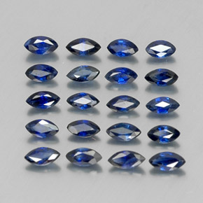 2.02 ct Blue Sapphire Stone, Natural Sapphire in Marquise Facet Shape for Sale