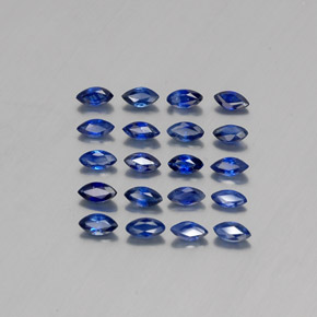 Королевский синий Сапфир Камень - 0.1ct Фасетная Маркиза (ID: 340820)