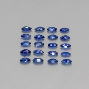 Sapphire Gemstones in 3.9 x 2.2 mm Size for Sale, Sapphire Stones in Royal Blue Color