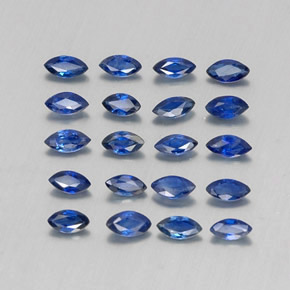 1.72 ct Blue Sapphire Stone, Natural Sapphire in Marquise Facet Shape for Sale