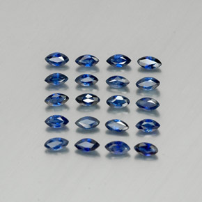 Navy Blue Сапфир Камень - 0.1ct Фасетная Маркиза (ID: 341010)