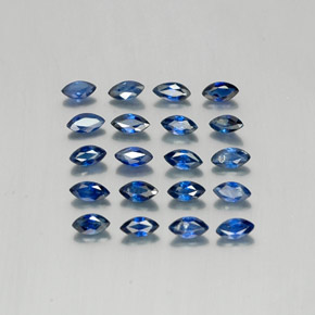 Midnight Blue Сапфир Камень - 0.1ct Фасетная Маркиза (ID: 341017)