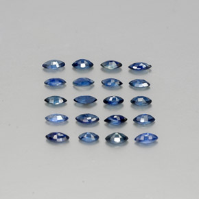 Sapphire Gemstone in 3.8 x 2.1 mm Size for Sale, Sapphire Stone in Deep Blue Color