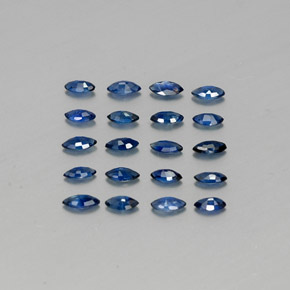 Sapphire Gemstone in 3.9 x 1.9 mm Size for Sale, Sapphire Stone in Deep Blue Color