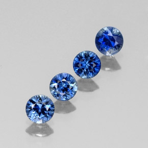 1.47 ct Blue Sapphire Stone, Natural Sapphire in Diamond-Cut Shape for Sale