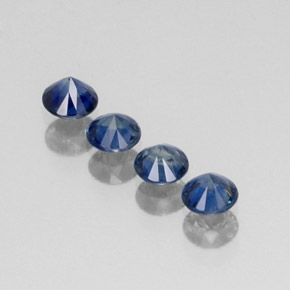 Sapphire Gemstone in 4.3 mm Size for Sale, Sapphire Stone in Deep Blue Color