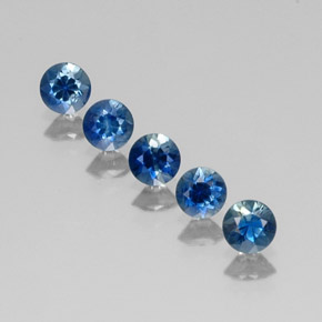 1.57 ct Blue Sapphire Gemstone, Sapphire Gem in Diamond-Cut Shape for Sale.