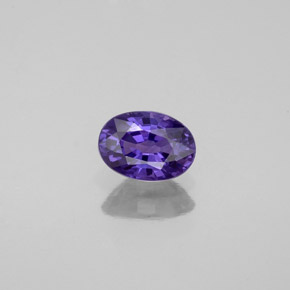 0.57 ct Violet Sapphire Gemstone, Sapphire Gem in Oval Facet Shape for Sale.