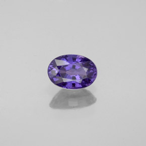 0.57 ct Violet Sapphire Stone, Natural Sapphire in Oval Facet Shape for Sale