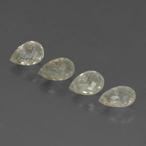 Sapphire Gemstone in 6.6 x 4.4 mm Size for Sale, Sapphire Stone in Light Yellow Color