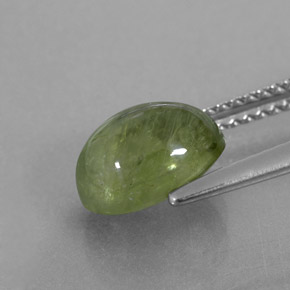 Sapphire Gemstone in 9 x 7 mm (calibrated) Size for Sale, Sapphire Stone in Green Color