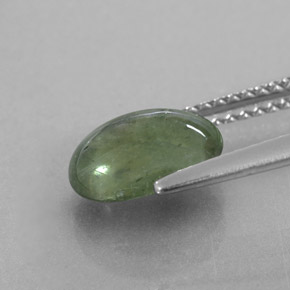Sapphire Gemstone in 9 x 7 mm (calibrated) Size for Sale, Sapphire Stone in Green Color