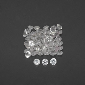 1.05 ct White Sapphire Gemstone, Sapphire Gem in Diamond-Cut Shape for Sale.