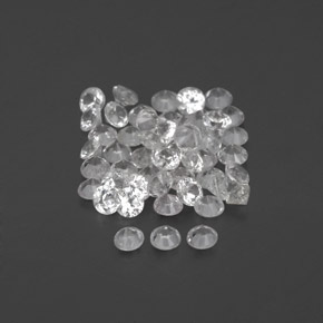 Sapphire Gemstone in 1.6 mm Size for Sale, Sapphire Stone in White Color