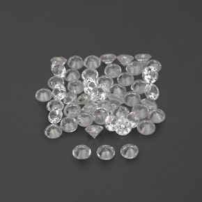 Sapphire Gemstone in 1.7 mm Size for Sale, Sapphire Stone in White Color