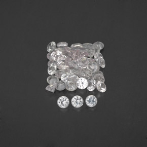 1.21 ct White Sapphire Gemstone, Sapphire Gem in Diamond-Cut Shape for Sale.