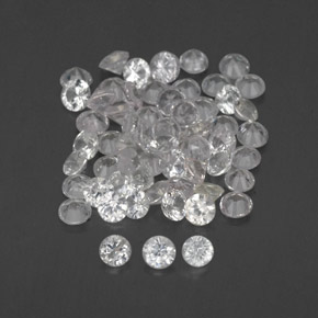 1.02 ct White Sapphire Stone, Natural Sapphire in Diamond-Cut Shape for Sale
