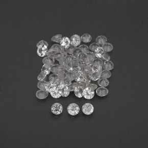 1.13 ct White Sapphire Gemstone, Sapphire Gem in Diamond-Cut Shape for Sale.