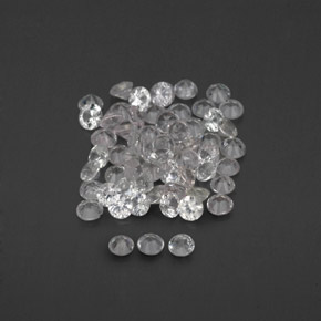 Sapphire Gemstone in 1.7 mm Size for Sale, Sapphire Stone in White Color