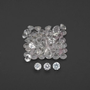 1.14 ct White Sapphire Gemstone, Sapphire Gem in Diamond-Cut Shape for Sale.