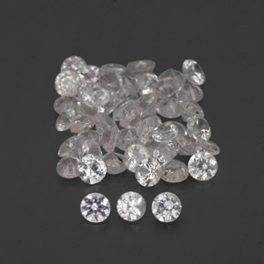 1.16 ct White Sapphire Stone, Natural Sapphire in Diamond-Cut Shape for Sale