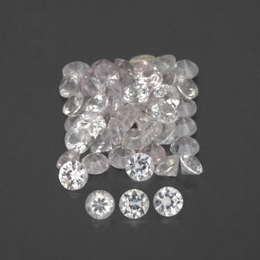 1.10 ct White Sapphire Stone, Natural Sapphire in Diamond-Cut Shape for Sale