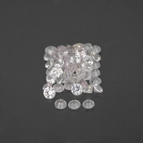Sapphire Gemstone in 1.6 mm Size for Sale, Sapphire Stone in White Color