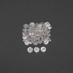 1.01 ct White Sapphire Gemstone, Sapphire Gem in Diamond-Cut Shape for Sale.