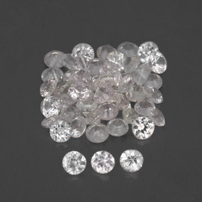 1.01 ct White Sapphire Stone, Natural Sapphire in Diamond-Cut Shape for Sale