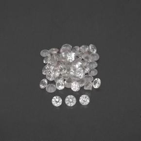 1.09 ct White Sapphire Gemstone, Sapphire Gem in Diamond-Cut Shape for Sale.