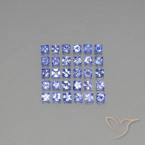 2.49 ct Loose Blue Sapphire, 2.3 x 2.3 mm Princess Cut From Sri Lanka, Photo A