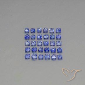 Sapphire Gemstones in 2.3 x 2.2 mm Size for Sale, Sapphire Stones in Pastel Blue Color