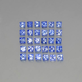 Pastel Blue Sapphire Gem - 0.1ct Princess-Cut (ID: 344481)
