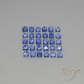 Sapphire Gemstones in 2.6 x 2.5 mm Size for Sale, Sapphire Stones in Medium Navy Blue Color