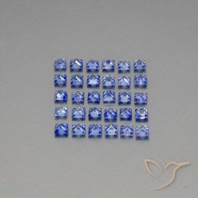 Sapphire Gemstones in 2.8 x 2.7 mm Size for Sale, Sapphire Stones in Medium Navy Blue Color