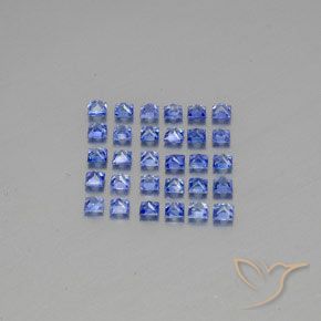 Sapphire Gemstones in 2.4 x 2.3 mm Size for Sale, Sapphire Stones in Blue Color