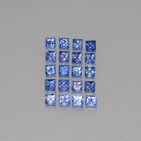 3.70 ct Blue Sapphire Gemstone, Sapphire Gem in Princess-Cut Shape for Sale.