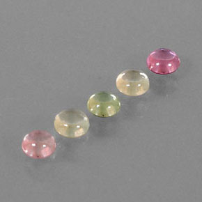 1.93 ct Multicolor Sapphire Stone, Natural Sapphire in Round Cabochon Shape for Sale