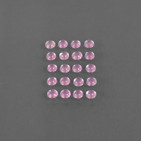Very Light Royal Purple Pink Sapphire Gem - 0.1ct Round Cabochon (ID: 344720)
